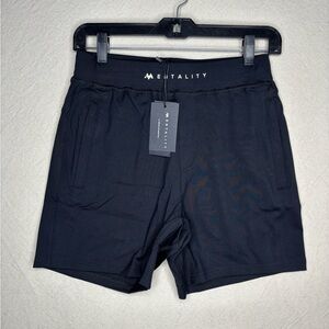 Mentality men’s essential black shorts NWT